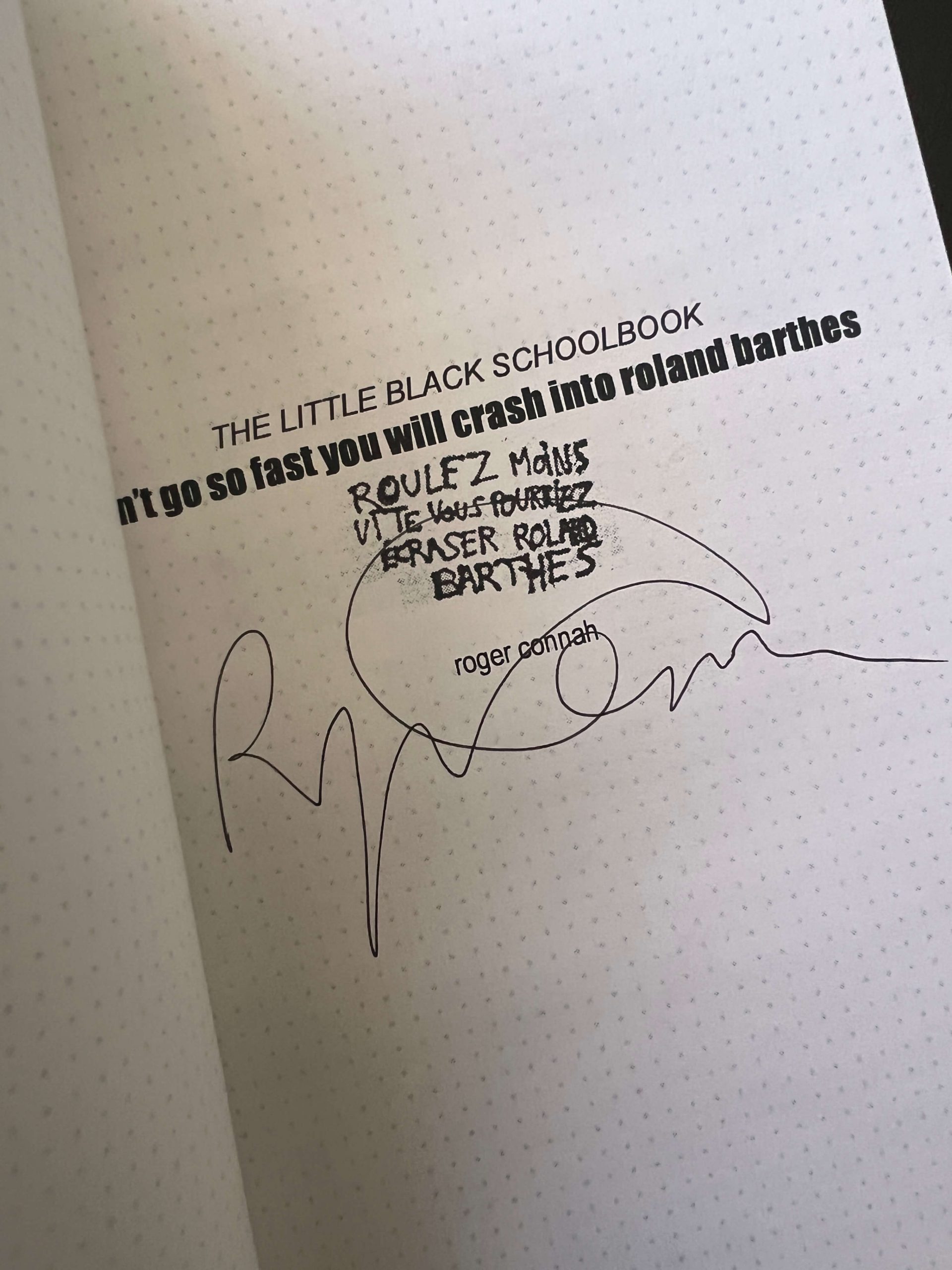 The Little Black Schoolbook by Roger Connah - SIGNED - 1st edition - RARE - Image 4