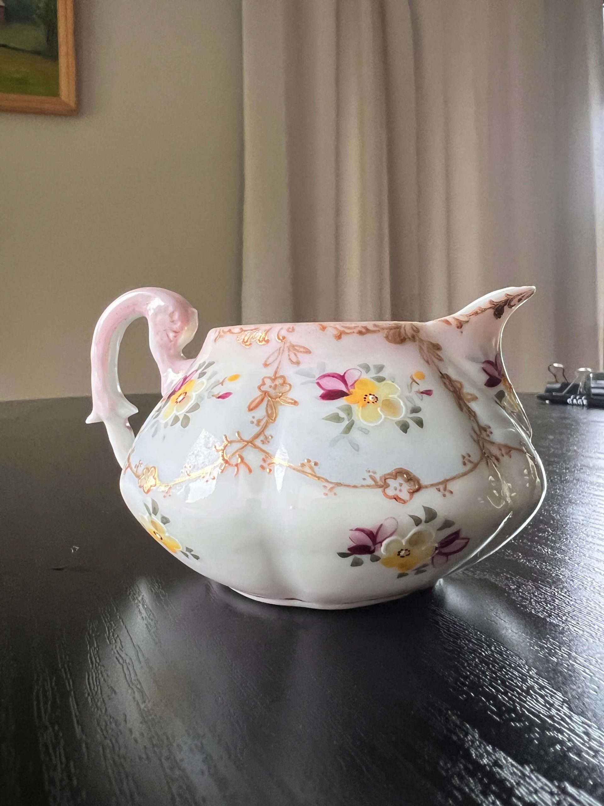 Porcelain Creamer - Dow Sie Cot Ure - Antique
