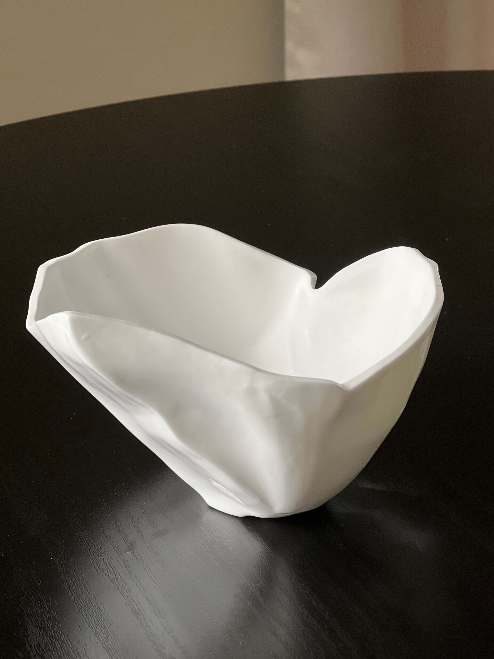 Authentic Frank Gehry Tiffany & Co. White Bone China Rock Bowl, Discontinued