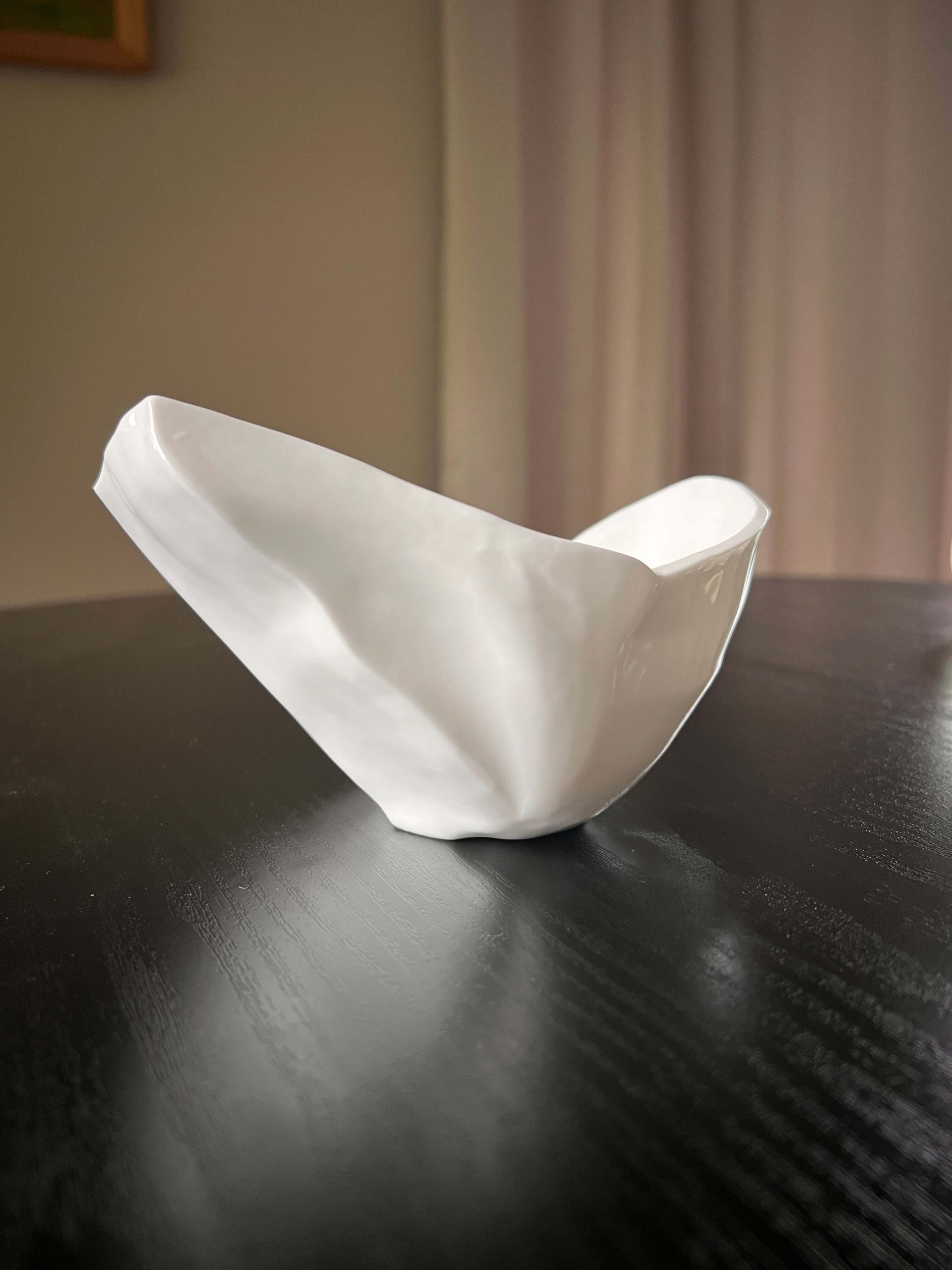 Authentic Frank Gehry Tiffany & Co. White Bone China Rock Bowl, Discontinued - Image 2