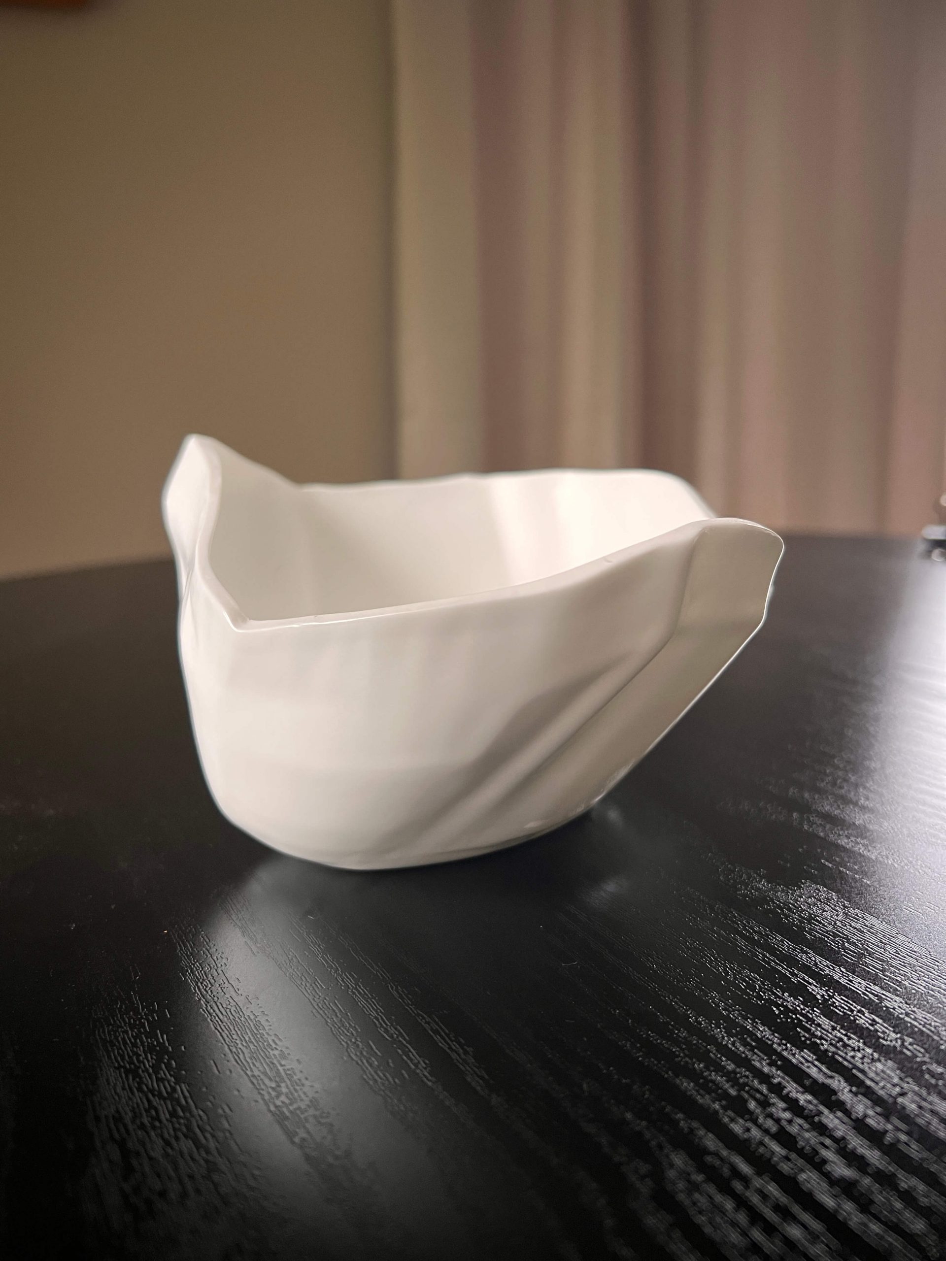 Authentic Frank Gehry Tiffany & Co. White Bone China Rock Bowl, Discontinued - Image 3
