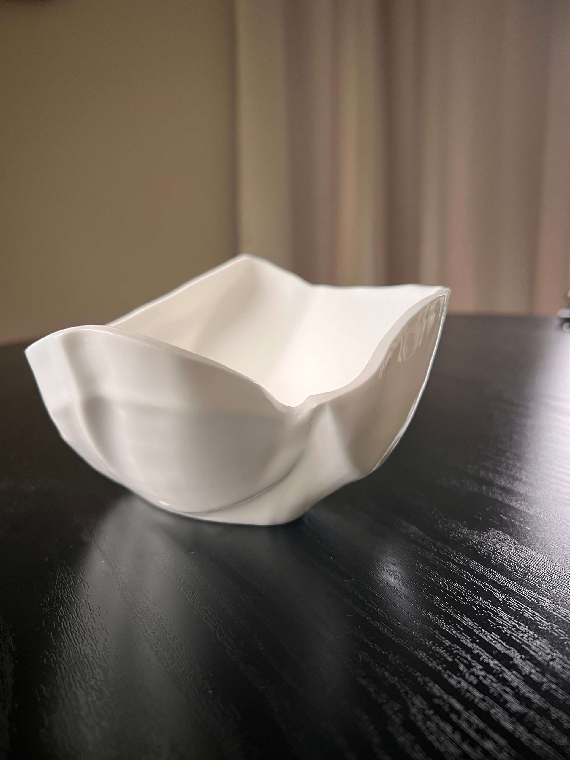 Authentic Frank Gehry Tiffany & Co. White Bone China Rock Bowl, Discontinued - Image 4