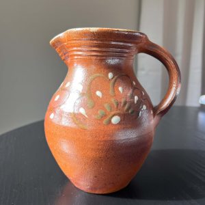 Hand-Thrown Stoneware Pitcher / Folk Art