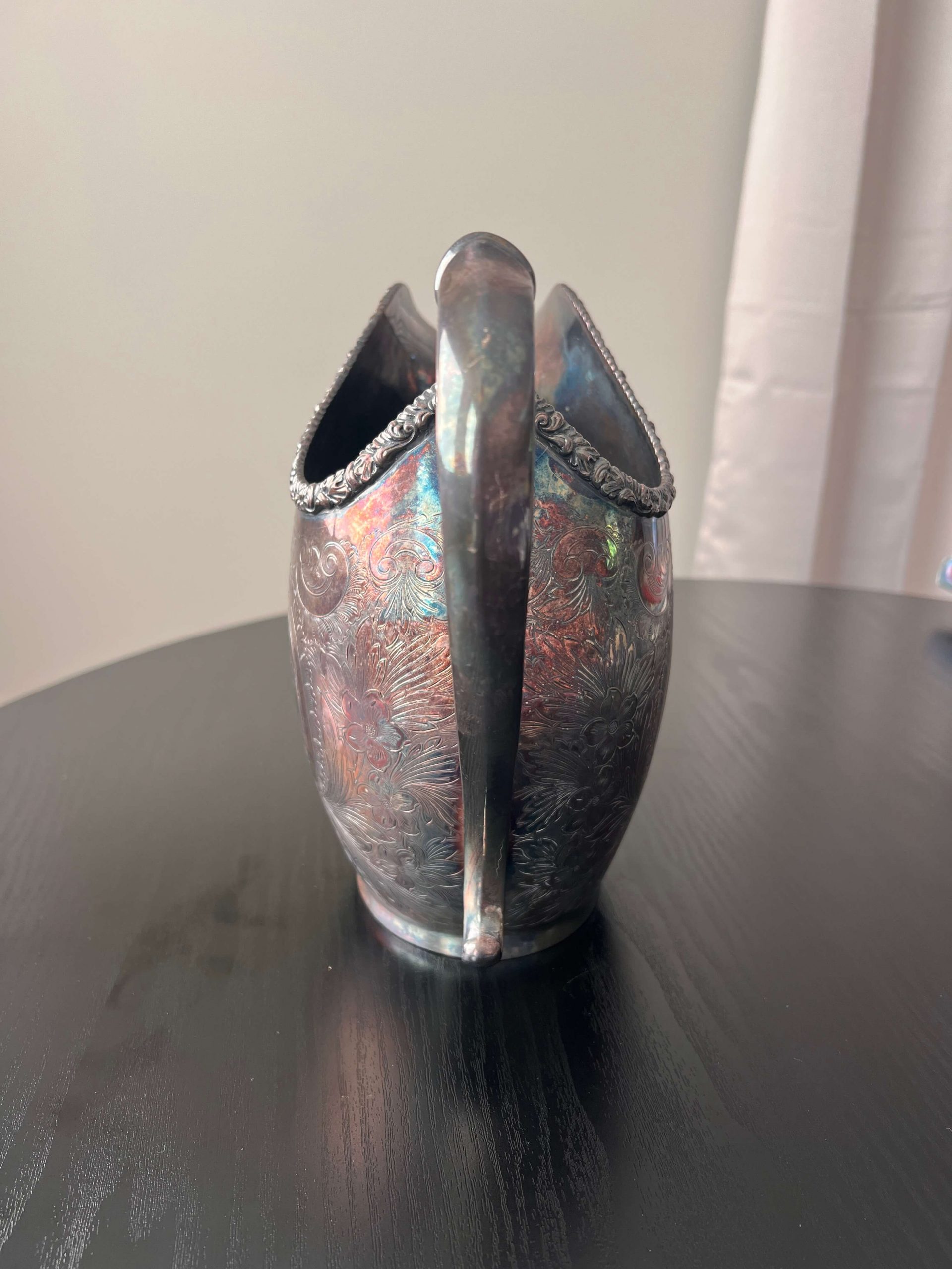 Barker Ellis silver-plated pitcher - 9" tall - Image 4