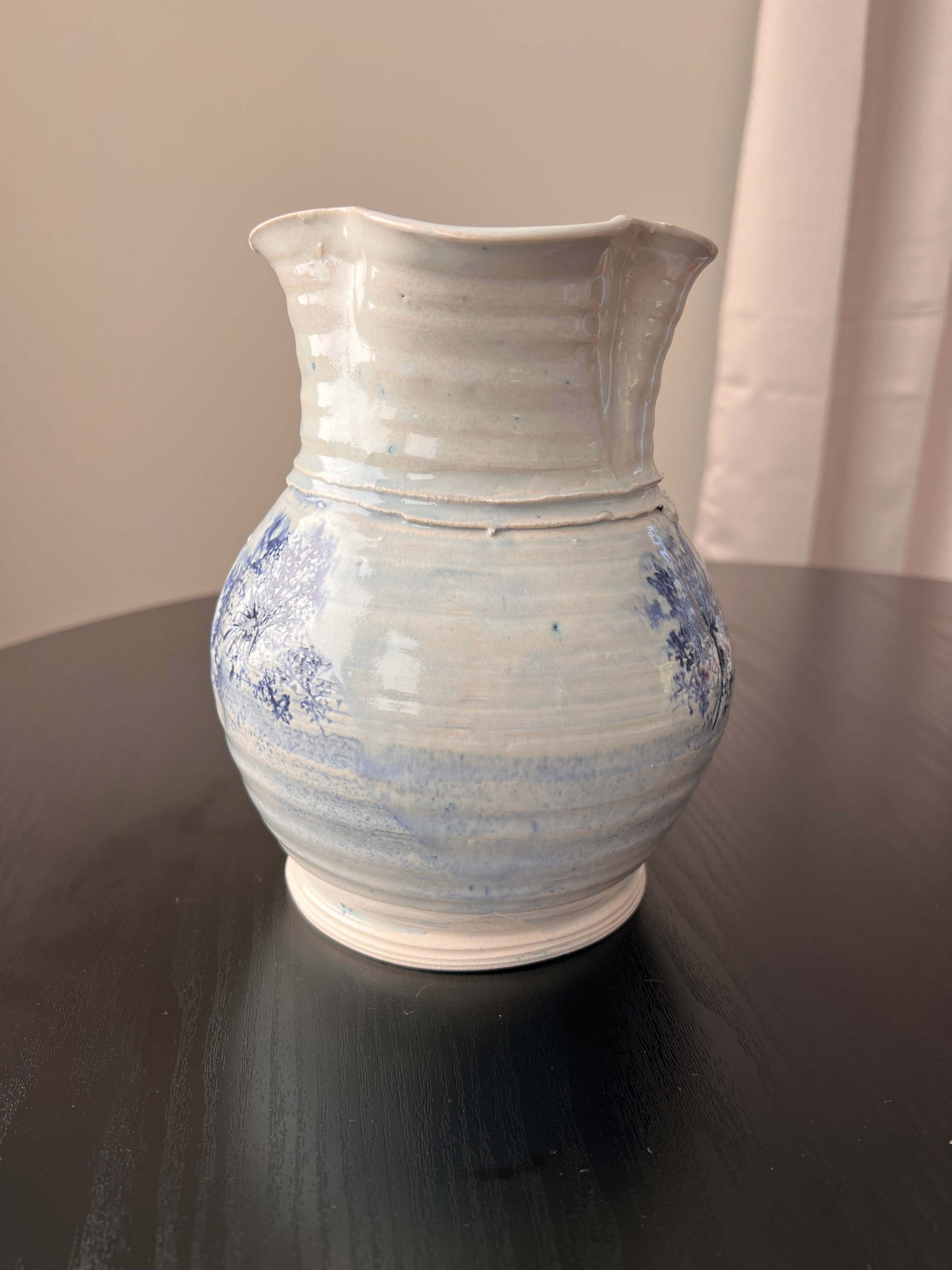 hand-thrown studio art pottery stoneware pitcher - Image 3