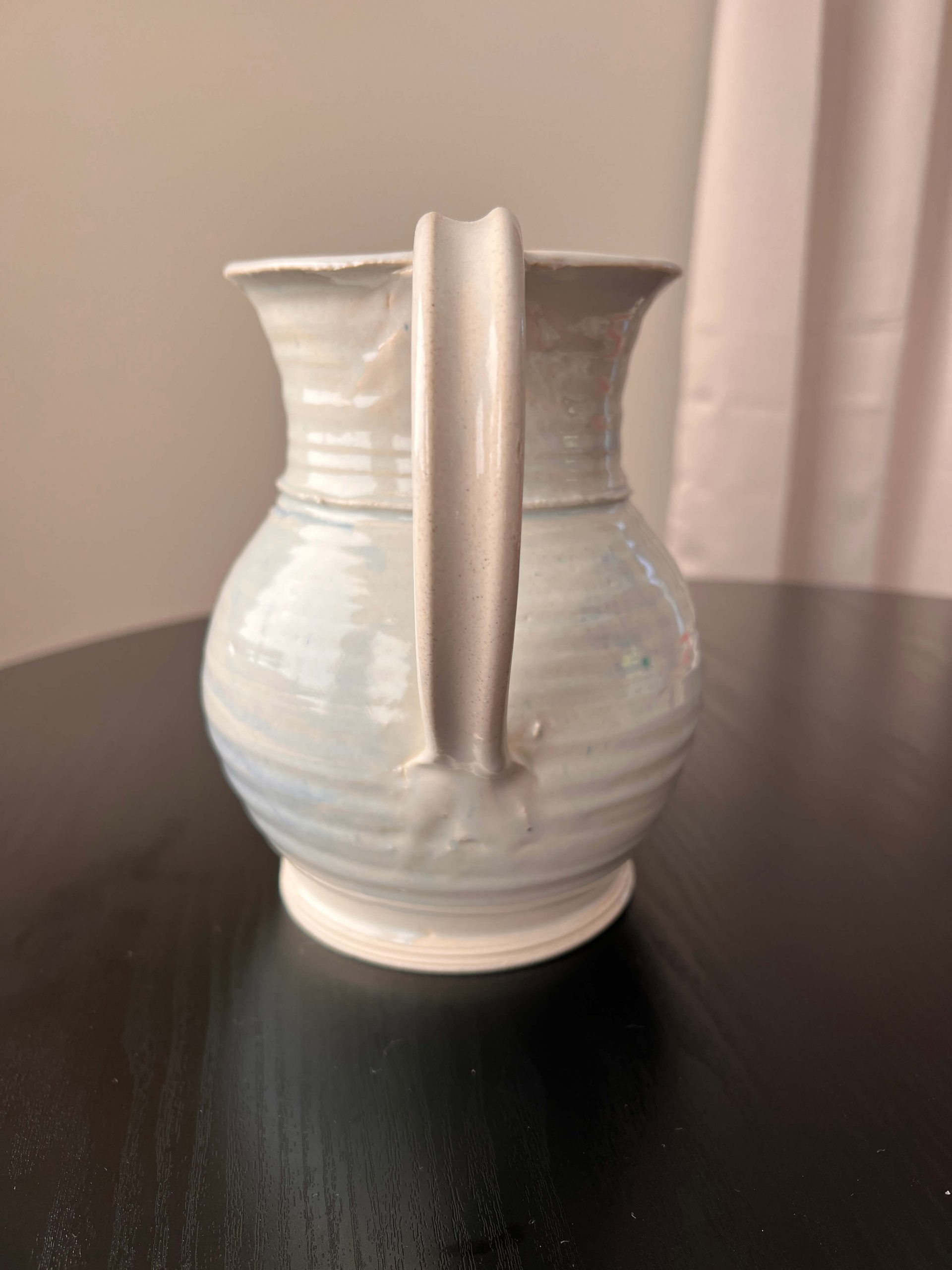 hand-thrown studio art pottery stoneware pitcher - Image 4
