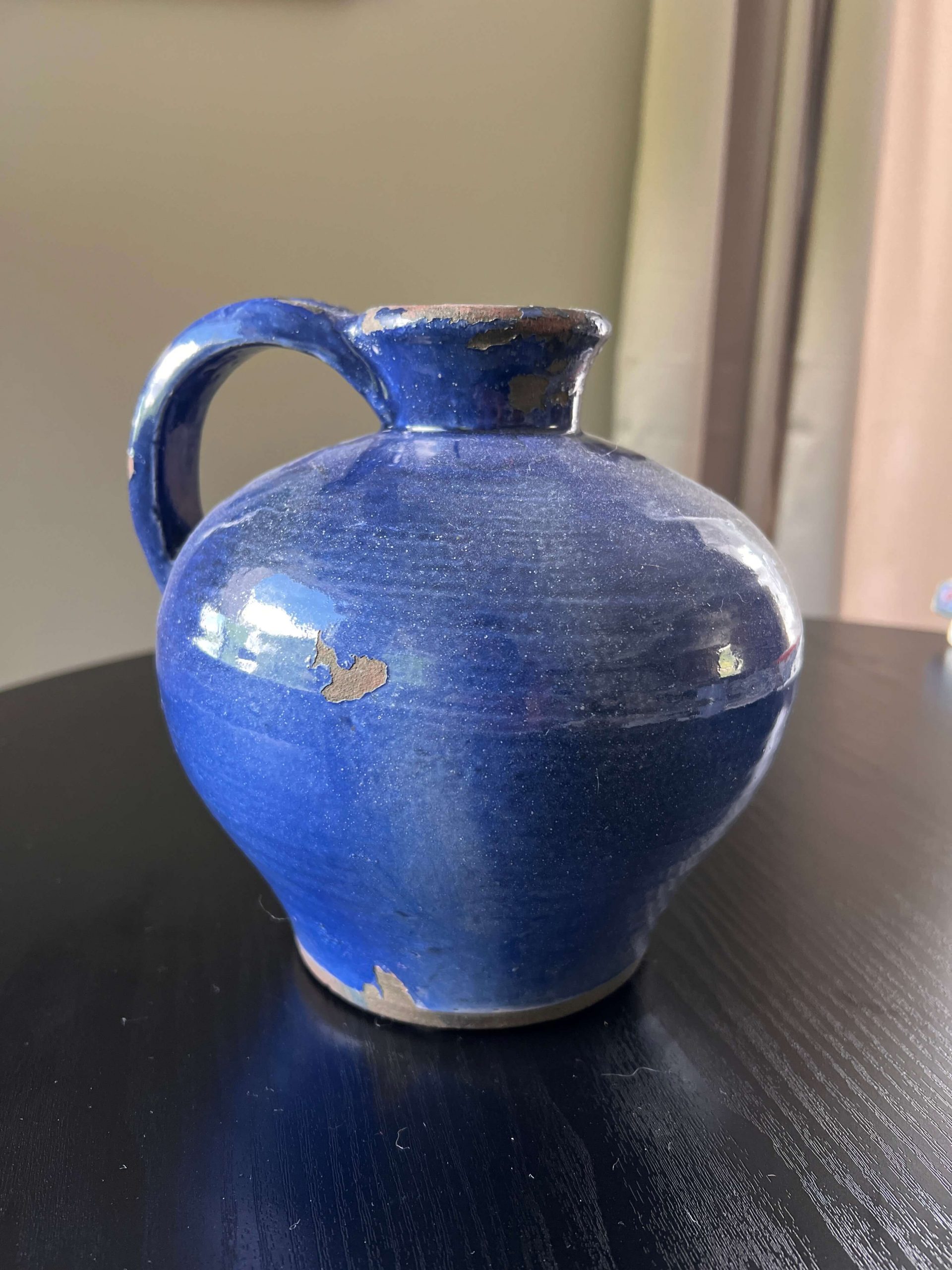 Stoneware Jug, 8" Globe Pitcher, - Image 2