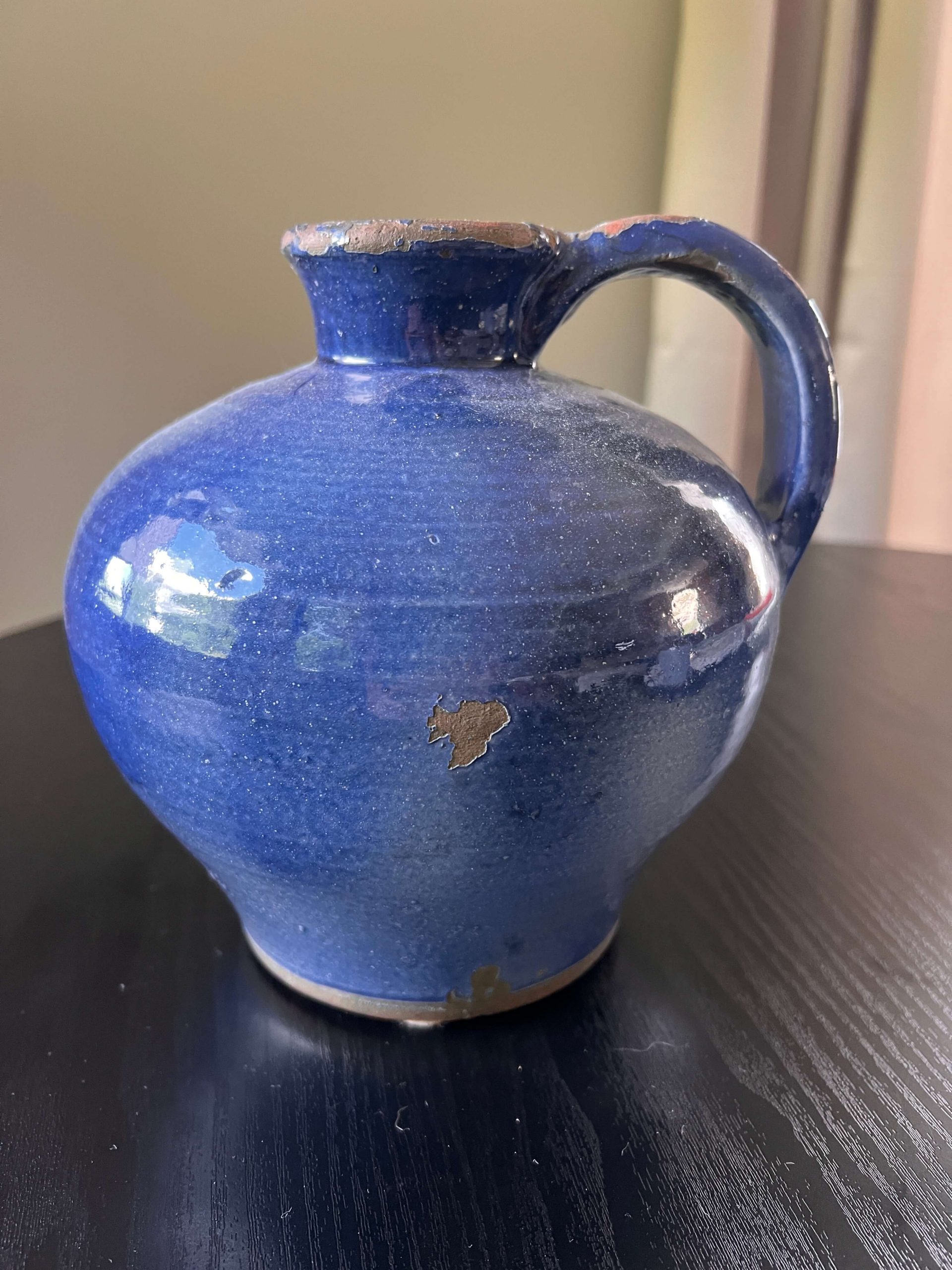 Stoneware Jug, 8" Globe Pitcher,