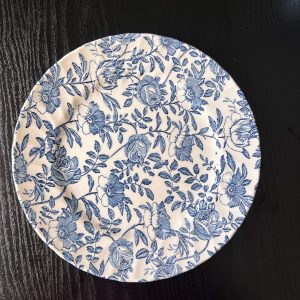 Churchill England Blue Peony Dinner Plate - Scalloped Edge Chintz