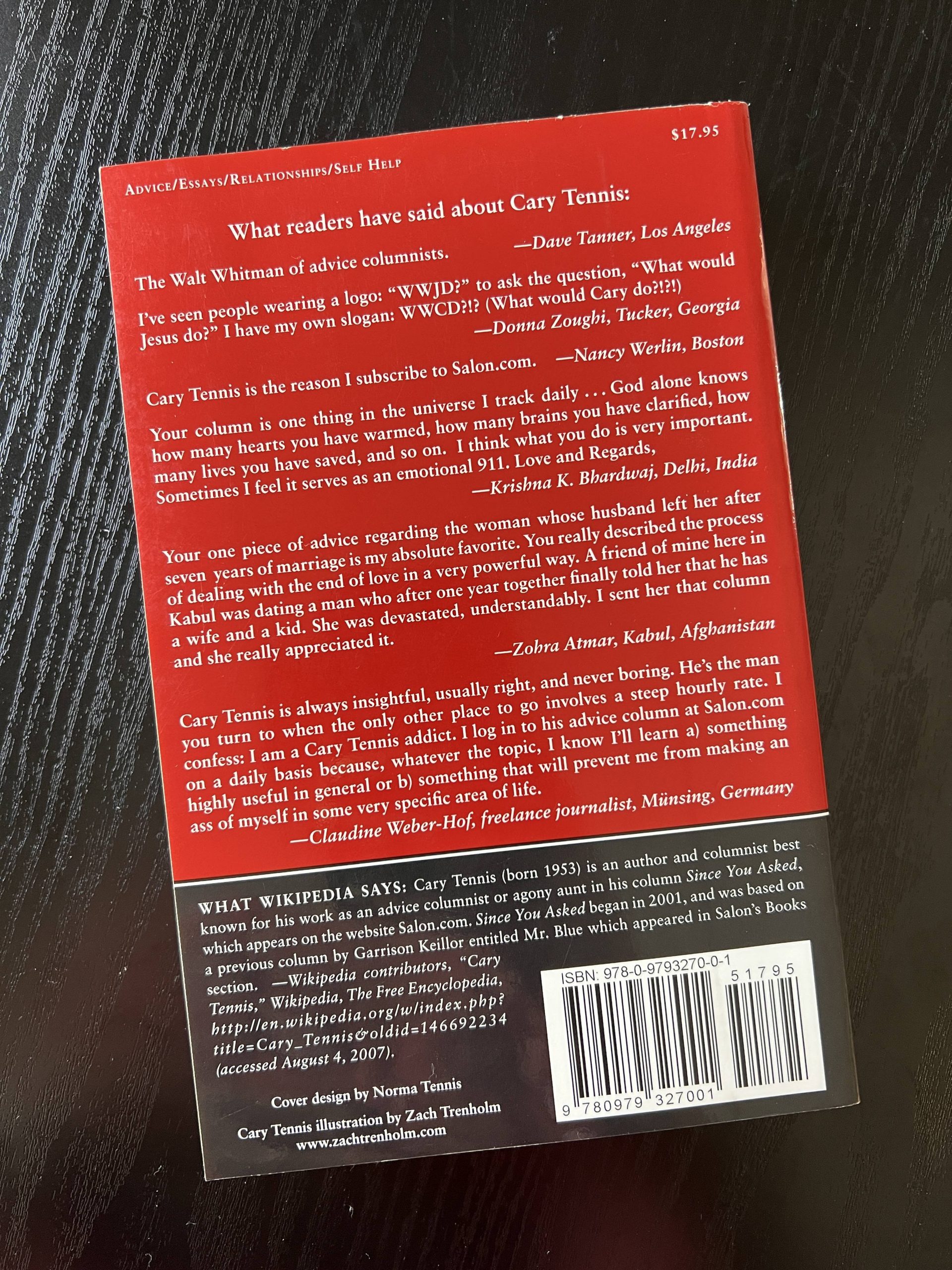 Since You Asked by Cary Tennis (Signed First Edition) - Image 2