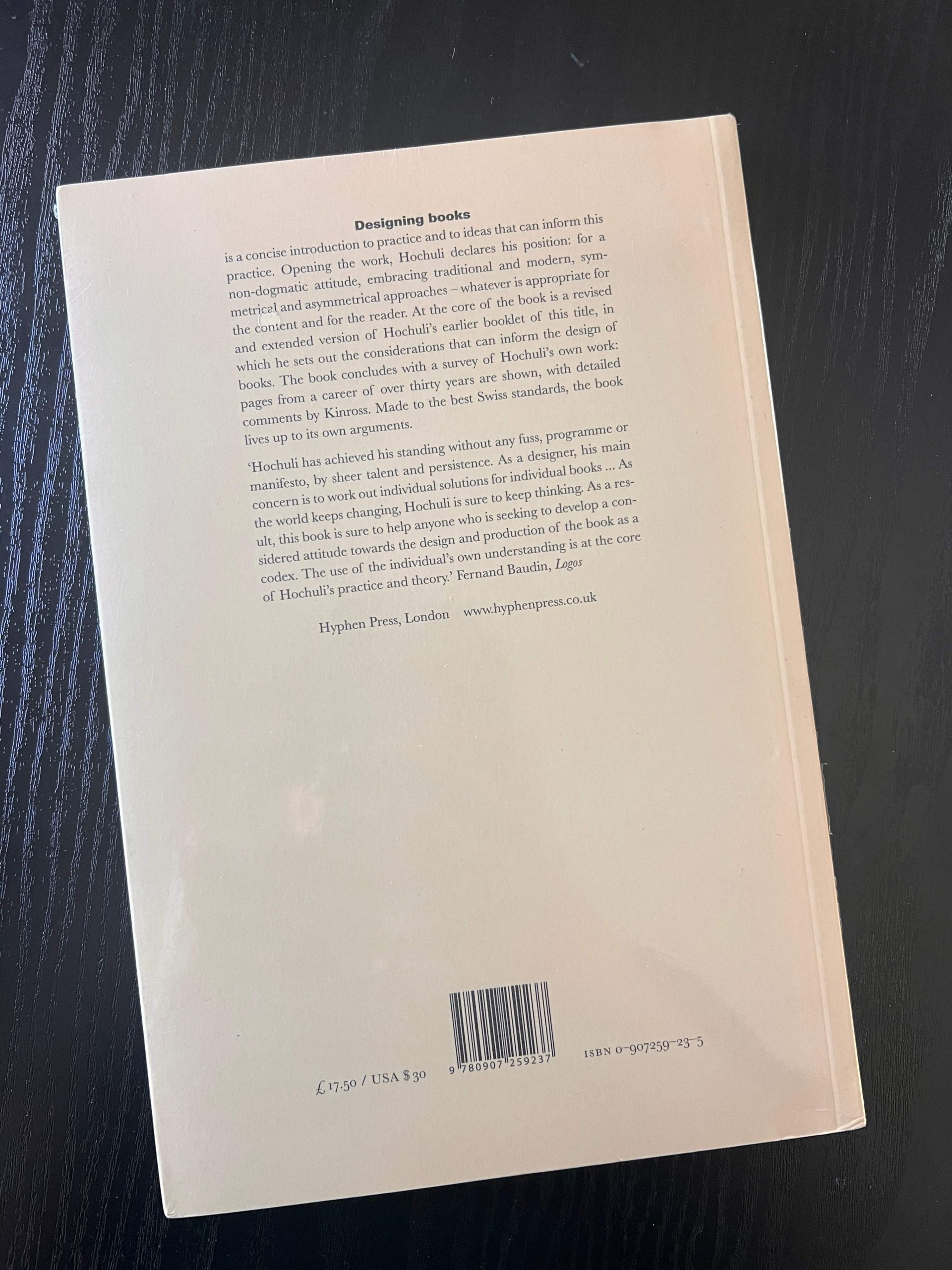 Designing Books: Practice and Theory by Jost Hochuli and Robin Kinross - Sealed - Image 2