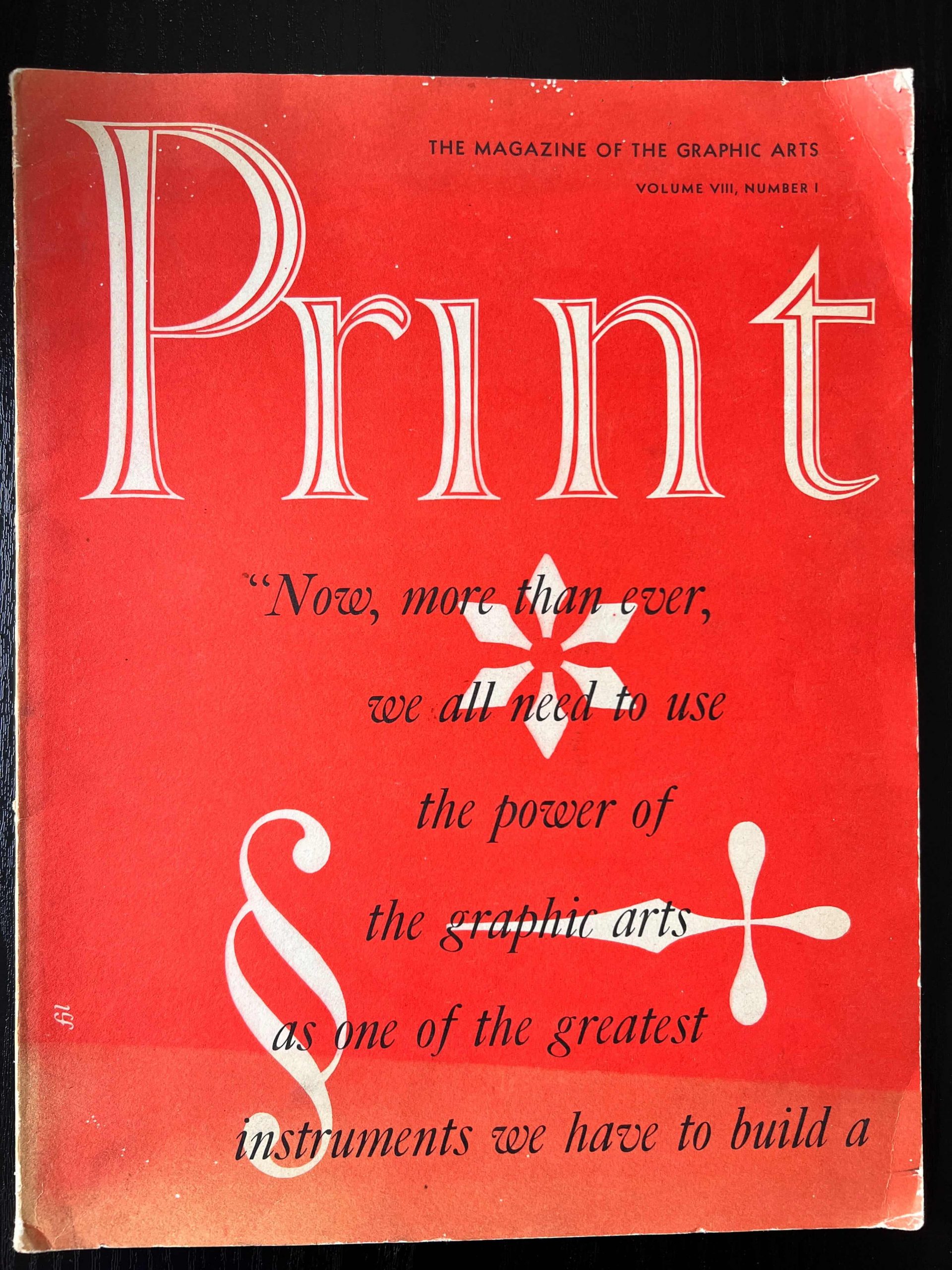 Vintage PRINT Magazine Collection – 16 Issues (1945–1958) – Graphic Design & Typography History - Image 14