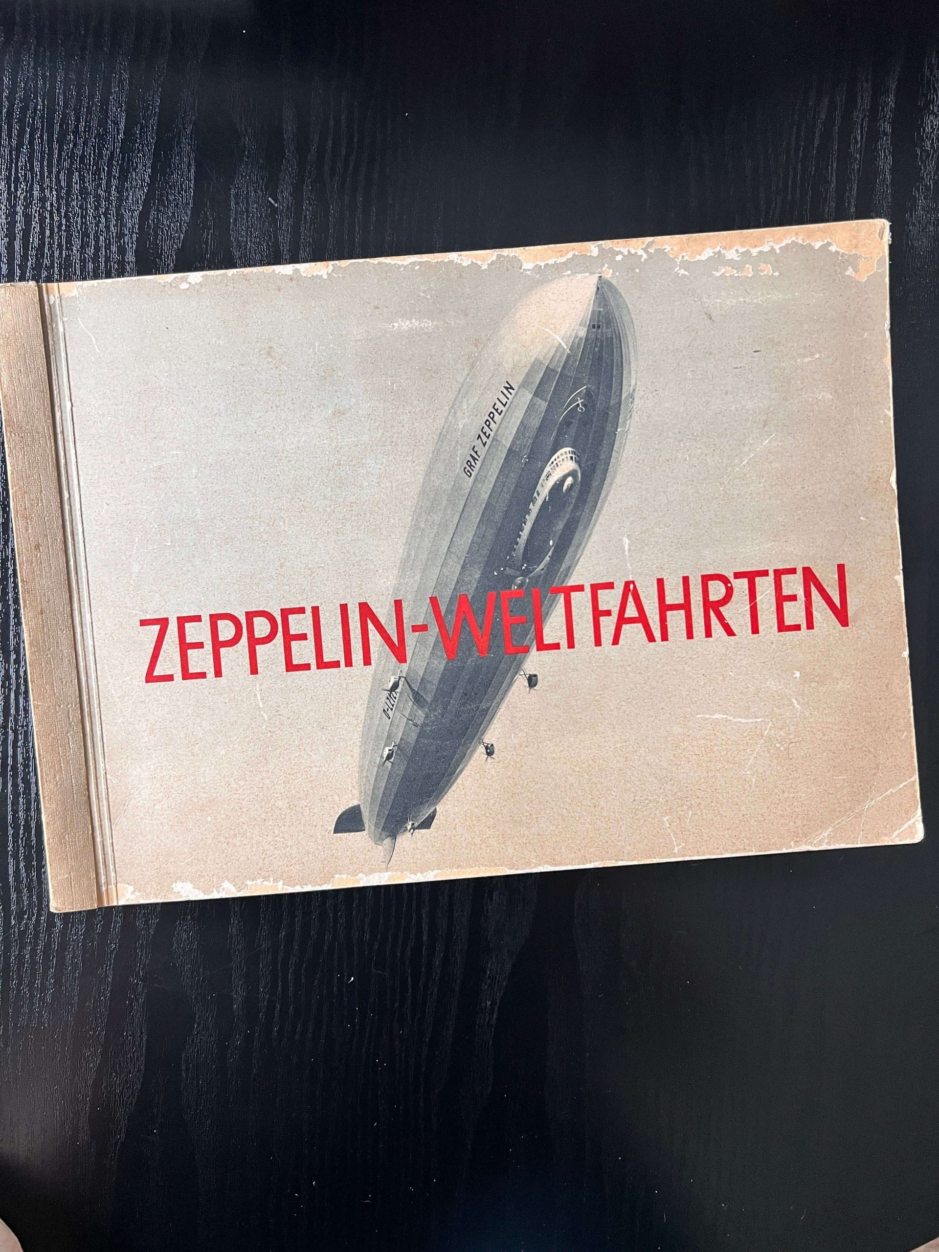 1932 Zeppelin-Weltfahrten Vol 1 Cigarette Card Album COMPLETE All Photos