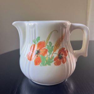 Wild Poppy Pitcher / Creamer - Hall's Superior Quality Kitchenware - Radiance Shape