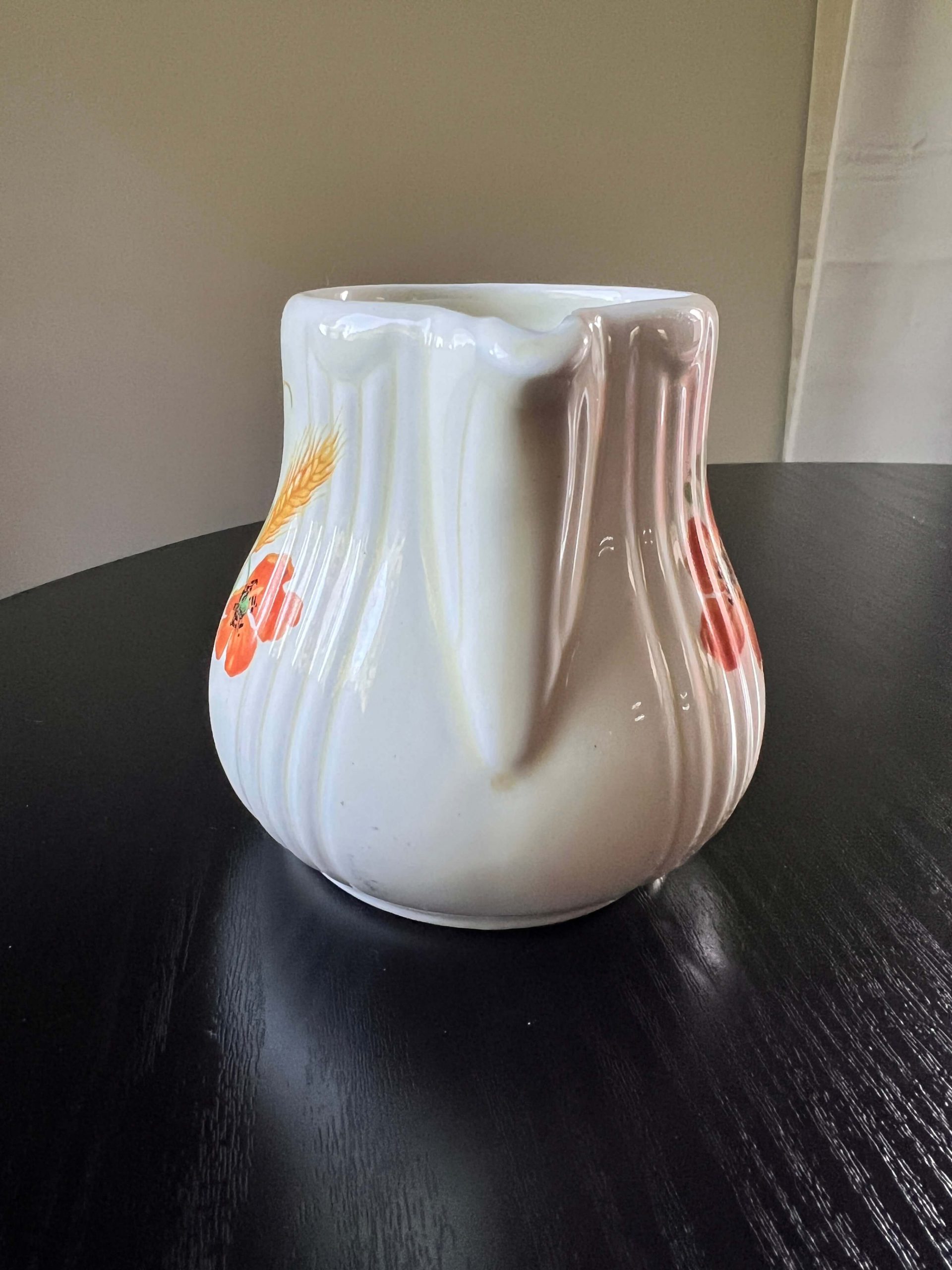 Wild Poppy Pitcher / Creamer - Hall's Superior Quality Kitchenware - Radiance Shape - Image 3
